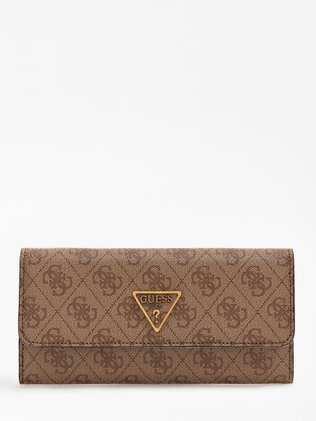 Portofel Cu Logo Laurel Bej 4g Guess