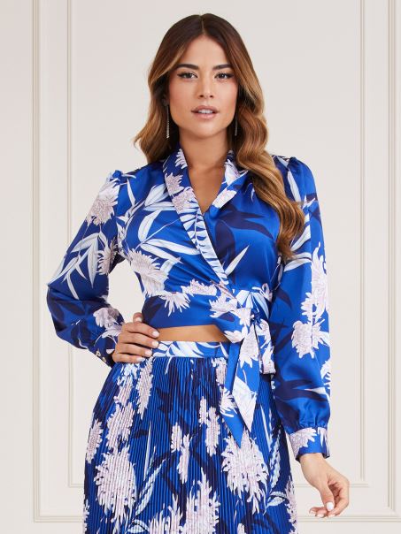 Marciano Bluză Cu Imprimeu Peste Tot Guess Blue Multi