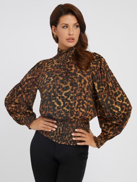 Top Cu Imprimeu Guess Cu Fantezie Florală