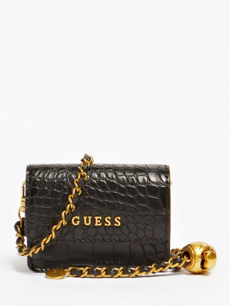 Geantă Crossbody Mini Guess Cu Imprimeu Croco