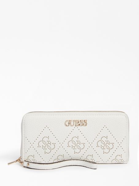 Portofel Cu Logo Amara 4g Guess White