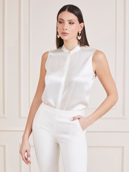 Guess Marciano Silk Top Cream