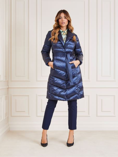 Ghici Marciano Puffer Lung Albastru