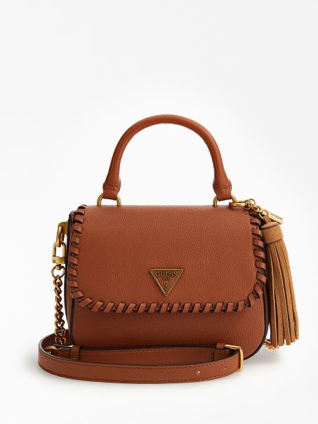 Geantă De Mână Mini Guess Kaoma Din Piele Nappa Bej