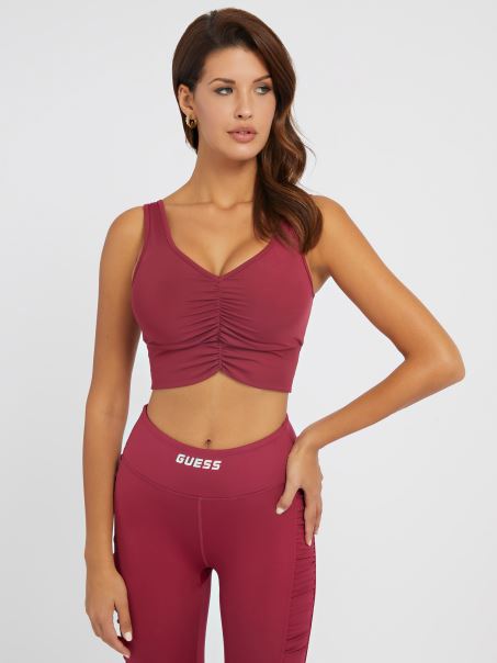 Guess Drapat Deatils Active Sutien Violet