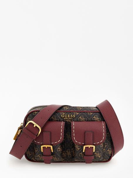 Geantă Crossbody Guess Neagră No Limit 4g Logo Mini