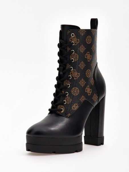 Cizme Joase Guess Brown Bills 4g Bujor