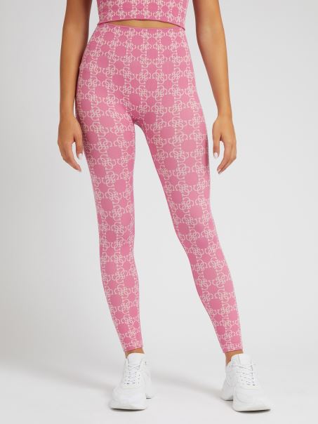 Guess All Over Jambiere Cu Logo Violet