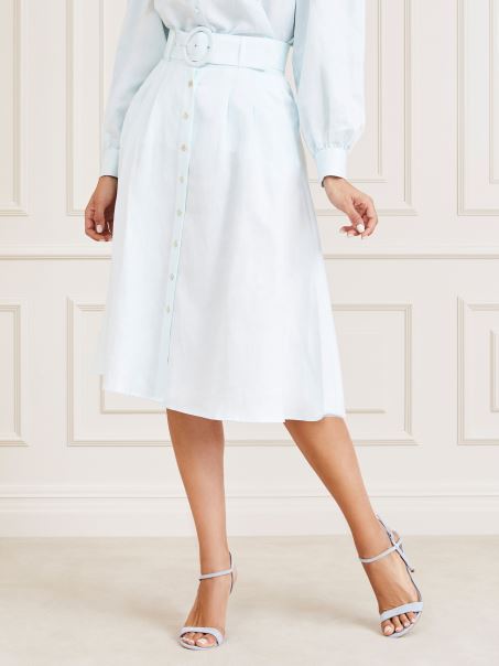 Marciano Fusta Cu Cura Albastru Deschis Guess