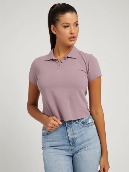 Polo Cu Logo Brodat F40m Guess