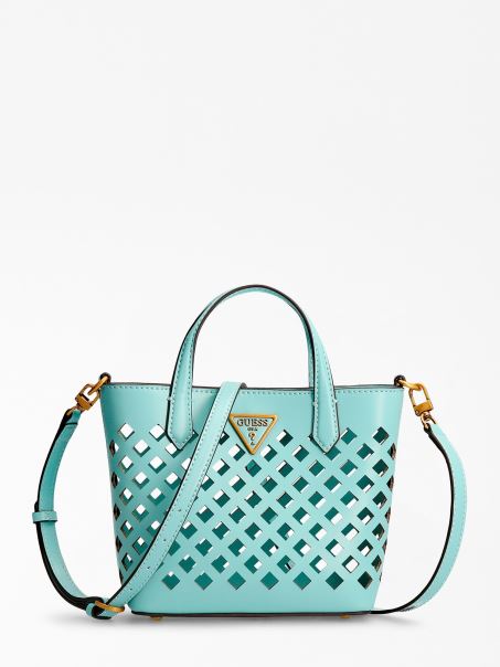Mini Shopper Guess Aqua Albastru Deschis