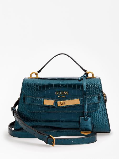 Geanta De Mana Cu Imprimeu Croco Ennisa Guess