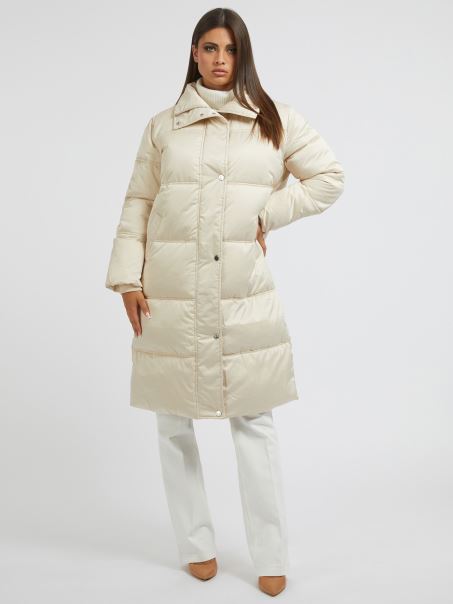 Ghici Puf Pulmonar Nailon Bej