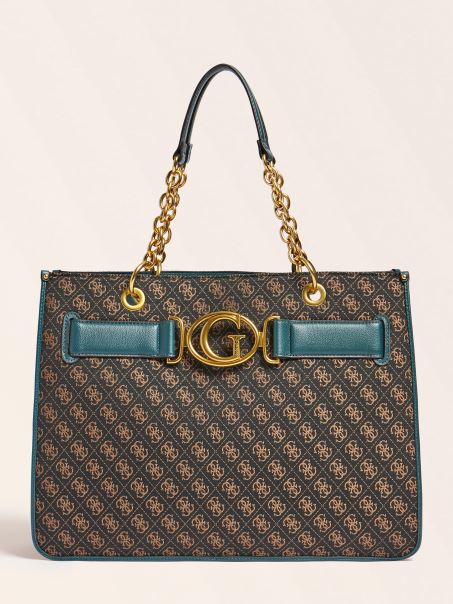 Guess Aileen 4g Logo Shopper Albastru