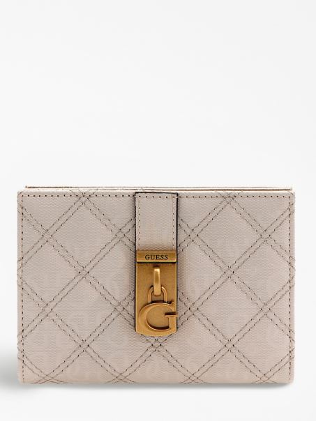 Portofel Cu Logo Gaia 4g Guess White