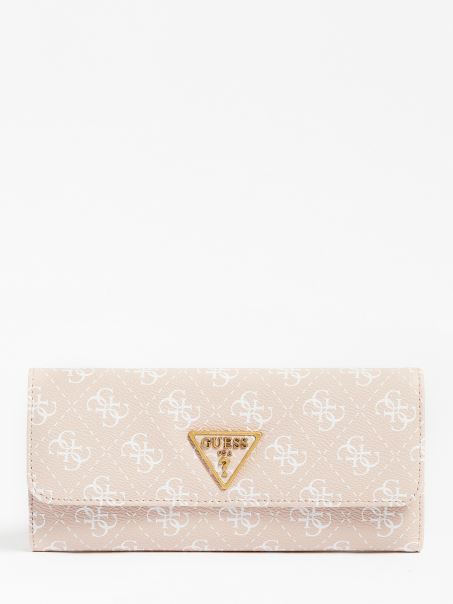 Portofel Guess Pink Laurel 4g Logo