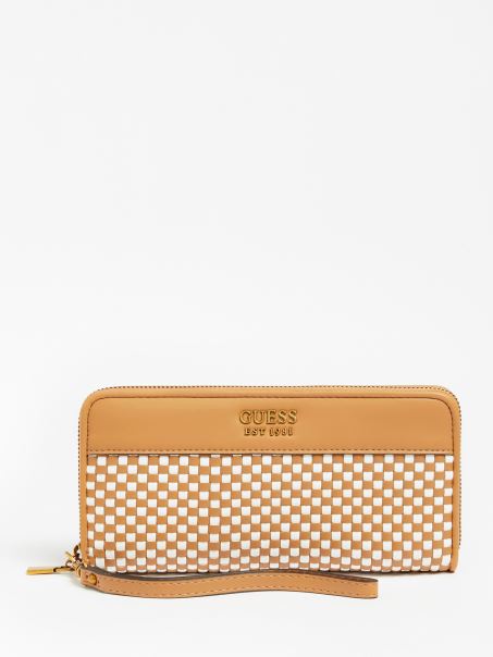 Portofel Maxi Katey Multi Bej Guess