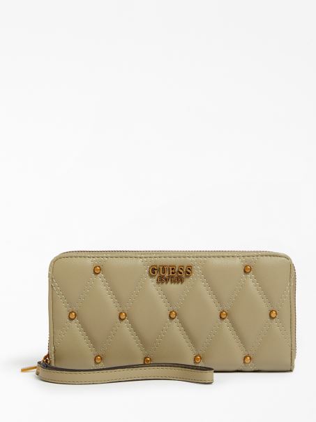 Portofel Maxi Matlasat Triana Verde Guess