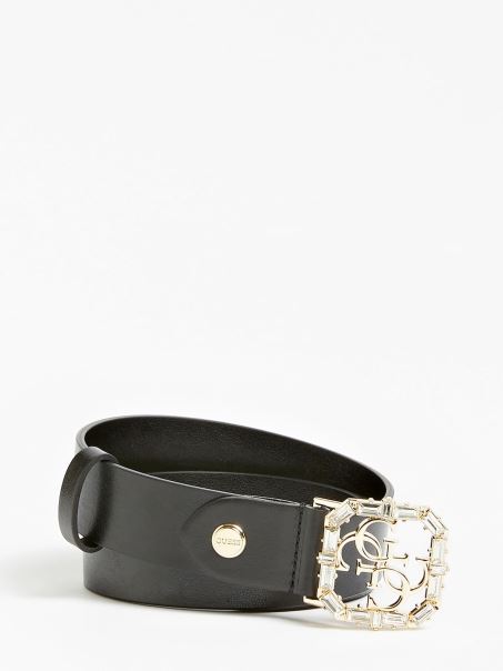 Curea Cu Aplicarea Bijuteriei Neagra Guess