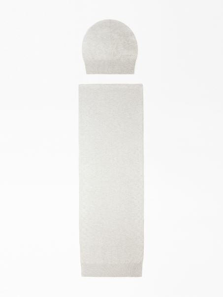 Set Palarie Si Esarfa Gri Multi Guess