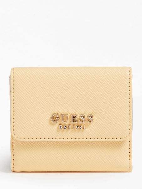 Suport Pentru Carduri De Credit Guess Laurel Saffiano Portocaliu