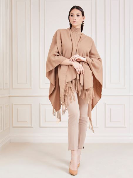 Pelerină Guess în Amestec De Lână Marciano Bej