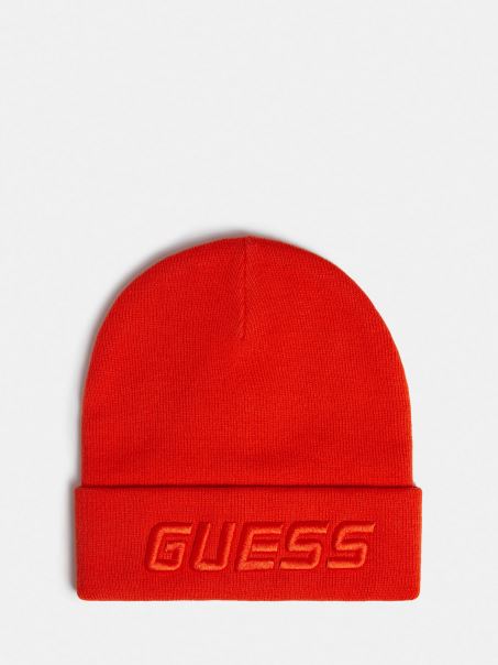 Pălărie Beanie Cu Logo în Față Guess