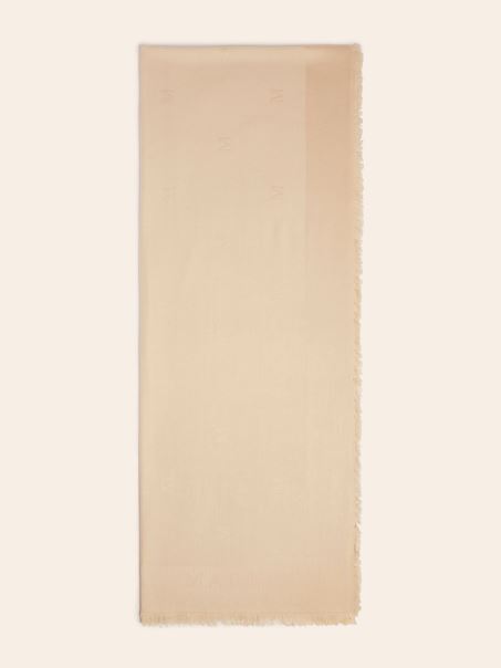 Eșarfă Din Jacquard Marciano Bej Guess