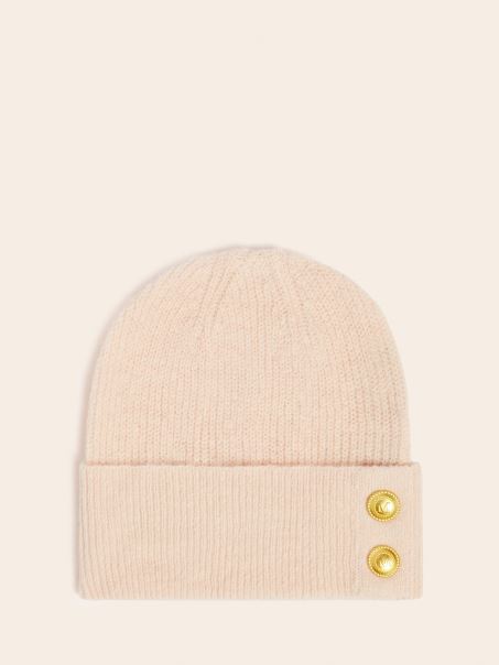 Pălărie Beanie Roz Marciano Din Amestec De Lână Guess