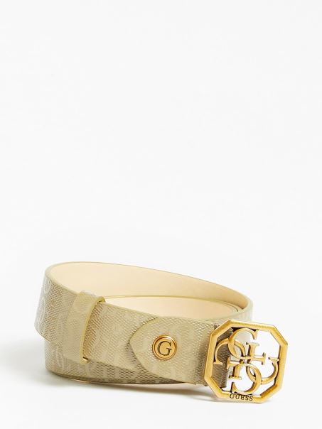 Guess Curea Verde Cu Logo Isidora G Shine