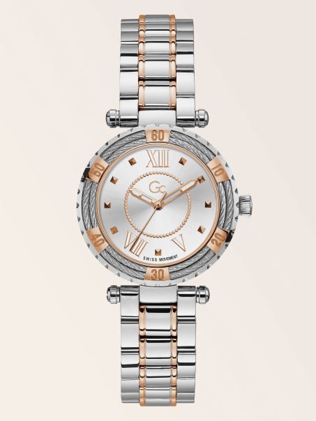 Ceas Analogic Din Oțel Gc Guess Rose Gold