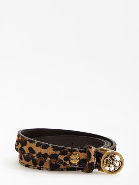 Curea Abey Din Piele Naturala Guess Animalier
