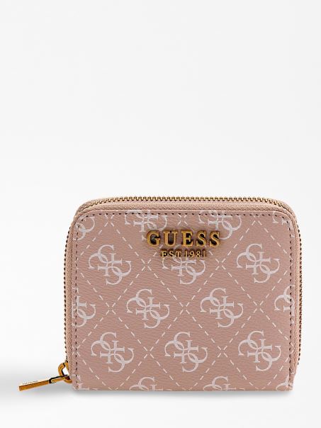 Mini Portofel Cu Logo Laurel 4g Roz Guess