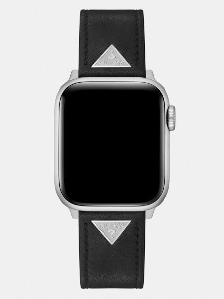 Guess Curea Din Piele Pentru Apple Watch Negru