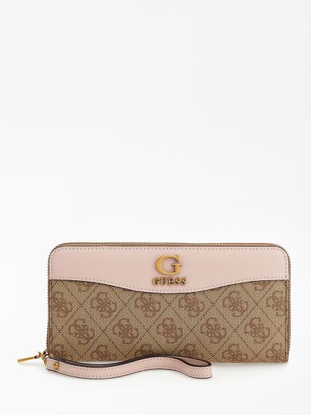 Pink Nell 4g Logo Portofel Maxi Guess