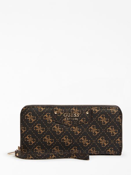 Portofel Maxi Brenton Eco Maro Guess