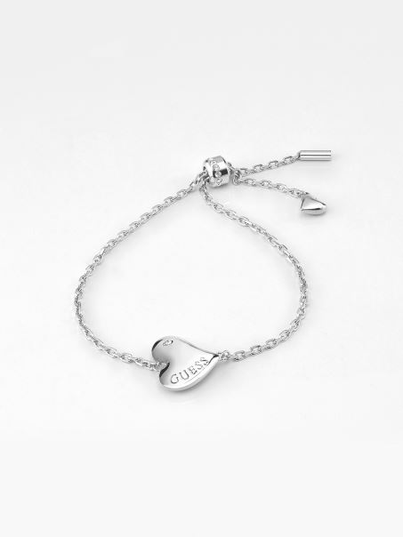 Argint Fluid-inimi-brățară Ghici