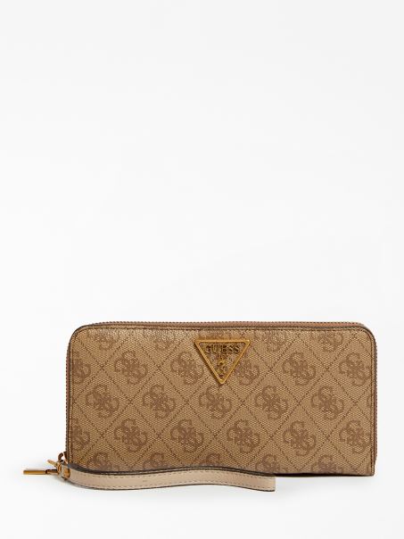 Portofel Maxi Laurel Guess Bej