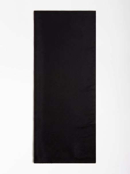 Eșarfă Neagră Cu Logo 4g Guess