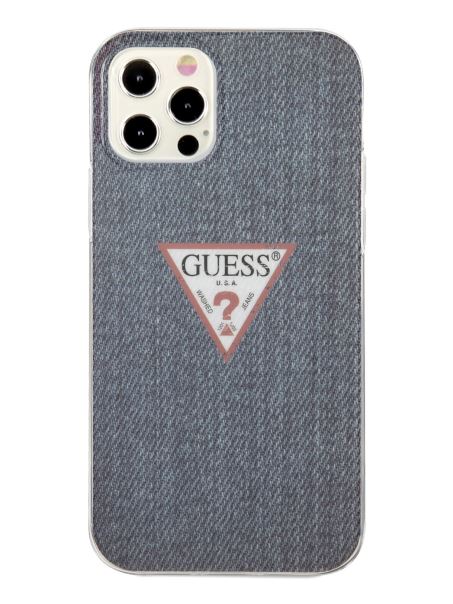 Husă Denim Guess Albastru închis Pentru Iphone 12 Pro Max