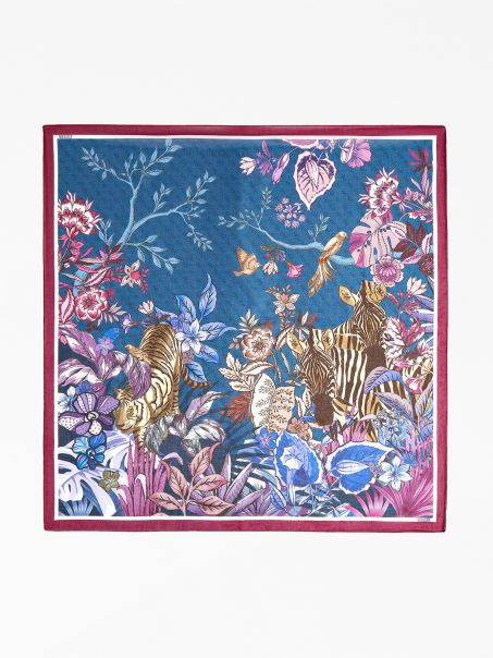 Lila Ghici Nature Print Keffiyeh