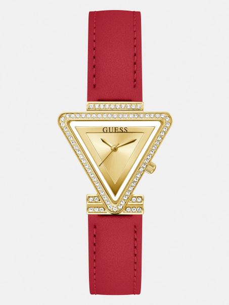 Ceas Analogic Cu Cristal Albastru Guess