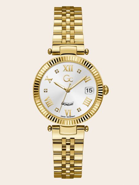 Ceas Calendar Cu Quartz Guess Rose Gold Gc