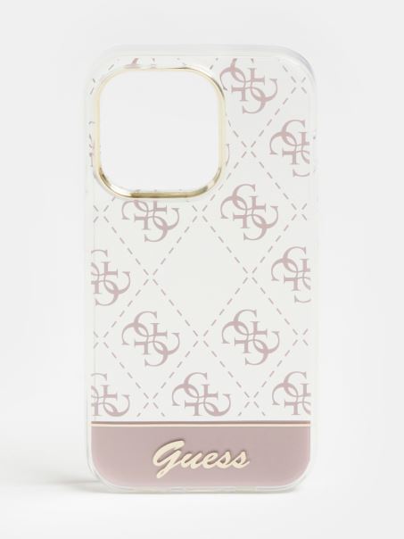 Husă Logo Ghici Pentru Iphone 14 Pro 4g Roz