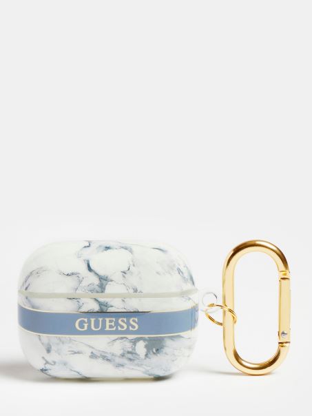Husă De Marmură Guess Blue Airpods Pro
