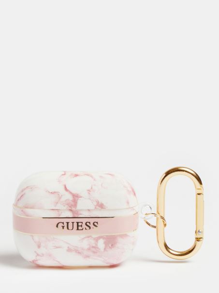 Husă De Marmură Guess Airpods Pro Roz