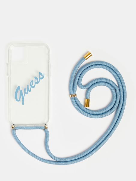 Husă 12/12 Pro Cu Curea De Umăr Guess Blue