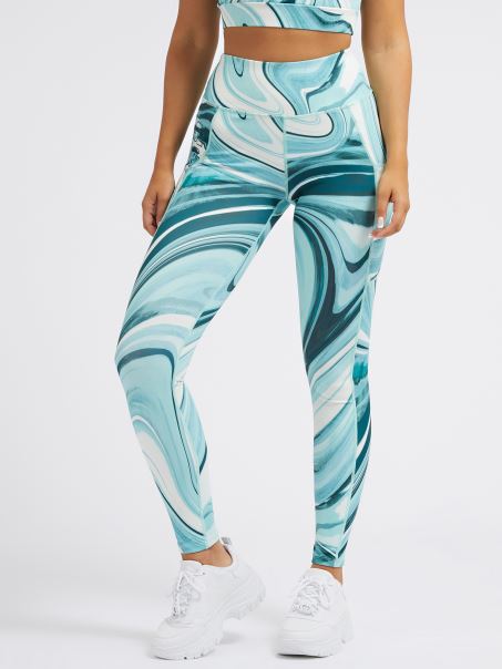 Jambiere Imprimate Peste Tot Guess Blue