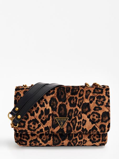 Geanta Cessily Crossbody Animalier Animal Print Guess