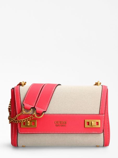 Geantă Crossbody Katey Fucsia Guess